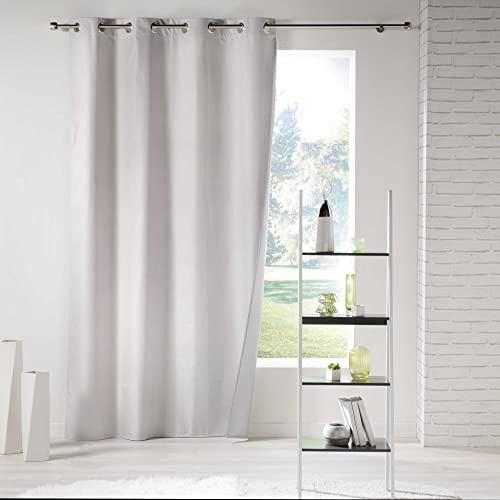 Douceur d'Intérieur ICEMOUNT Ösenvorhang, 140 x 260 cm, Polyester, einfarbig, Thermo, Natur