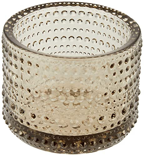 Iittala Kastehelmi Photophore en Verre Marron 64 mm