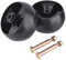 2 Pezzi Ruota di Coperta 734-04155 con bulloni e Dadi sostituisce 938-3056 Plus Dadi di bloccaggio per MTD Cub Cadet Troy Bilt 112-0677