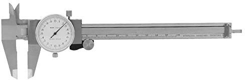 Messschieber mit Messschieber, 0-150 mm/0,02 mm Stoßfestes Messschieber-Messgerät mit präziser metrischer Messuhr für Außendurchmesser, Lochtiefe und Schrittgröße