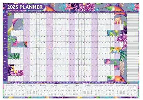 Kalender 2021, A0, groß (84 x 118 cm), gerollter Jahres-Wandplaner von Jan bis Dez, Büro, Arbeit, akademisches Zuhause, Studenten, Familienplaner