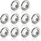 10x Einbaustrahler IP20 mit GU10 Fassung RUND chrom Einbauspot Einbauleuchte Rahmen Rostfrei Deckenspot Strahler Spot 803