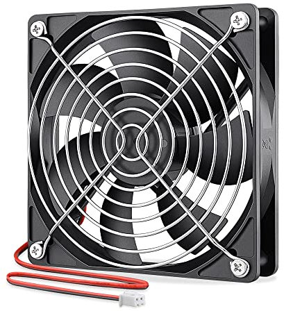 GDSTIME 120mm Fan 24V Cooling Fan 120 x 25mm Computer Fans 12CM Dual Ball Bearing Brushless 2000 RPM Case Cooler For PC PSU Cabinet Workstation Ventilation Cooling Replacement