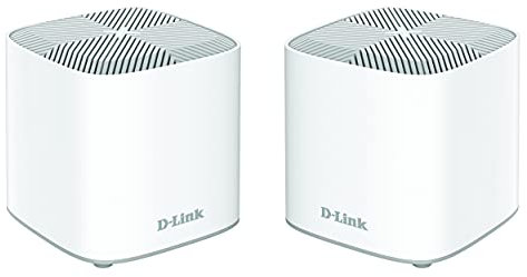D-Link COVR-X1862 COVR AX1800 Whole Home Mesh Wi-Fi 6 System (2-Pack) (bis zu 420 m², 2 Gigabit Ports, MU-MIMO, WPA3, Parental Controls, kompatibel mit Alexa und Gooogle Assistant)