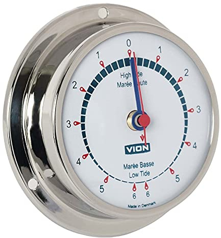 Delite a080im Vion Tidenuhr Edelstahl Silber B x H 97 mm x 32 mm