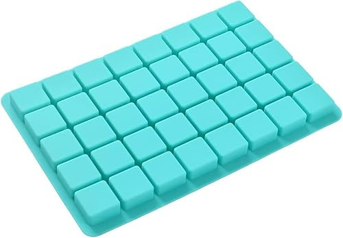 Selecto Bake 40 Cavities Square Silicone Mould Chocolate Mould Cake Baking Mold Candy Sweet Moulds Ice Cube Tray for Making Chocolate Candy Ice Cube Tray