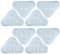 BlueStars 8 Packs H2OX5 Microfiber Steam Mop Pad Replacement - Compatible with H2O H20 Steam Mop X5 - Washable & Reusable - Exact Fit for H2O X5 Steam Cleaners H20 Models - Improved Design