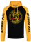 Cobra Kai Offizielles Lizenzprodukt Baseball Kapuzenpullover (Schwarz - Gelb), Medium