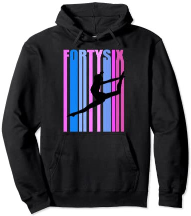 Damen Turnanzug zum 46. Geburtstag, Retro, Tanzen Pullover Hoodie