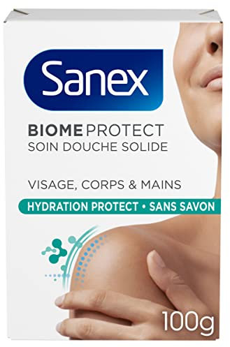 SANEX - Soin Douche Solide BiomeProtect Hydratation - Soin Douche Solide Prébiotique Sans Savon
