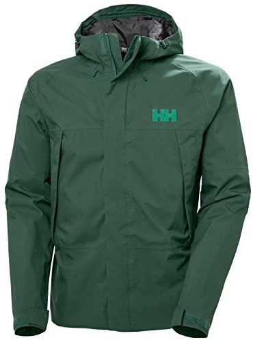 Helly Hansen Shell Jacket, 63118_495-M, Darkest Spruce, M Green