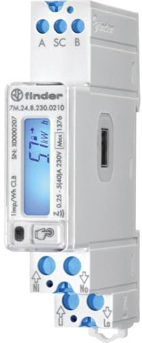 Finder 7M.24.8.230.0210 Digitaler 2-Wege-Schienenzähler 40A 1 Stück