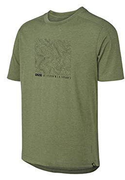 IXS Herren T-Shirt Flow Contour Tech Tee, Olivgrün, XS, 473-510-2352