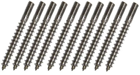 Generisch M5x50 - 10 Stück Stockschrauben Edelstahl V2A Rostfrei mit Innensechskant