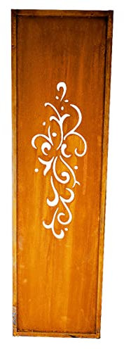 Edelrost Sichtschutzwand Ornament 1 TLG. Garten Deko (94779000)