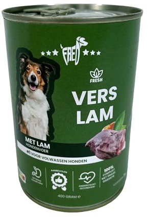 Freds 12x400 gr blik vers lam hondenvoer