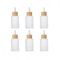 Lot de 12 flacons compte-gouttes en verre dépoli de 30 ml pour huiles essentielles avec bouchons en bois vides avec couvercles en bois pour voyage, maison, magasin
