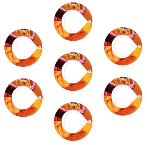 DENZYF 7 pièces Capsules de Saveur Gout Pods Air Gourde Pods Saveur, Pods de Gout de Bouteille D'eau Gonflable, Approprié Pour Sports de Plein air (Mangue fruit de la passion)