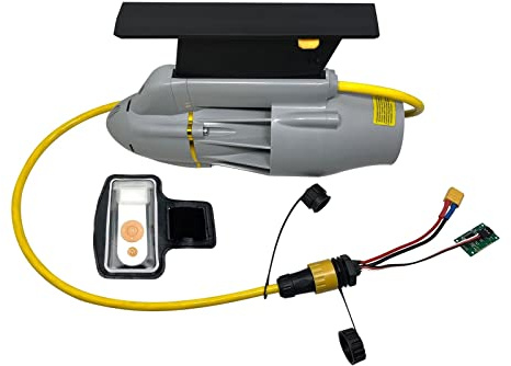 Paddleboard-Finne Elektrische Flosse Power Flosse Unterwassermotor Wasserdichter Motor Aufblasbares Paddel Kanu Fischerboot Unterwasserstrahlruder Eingebauter ESC B Genießen Sie Surfaktivitäten(360W24