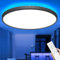 zemty 39CM LED Deckenleuchte Dimmbar, 36W 3600LM RGB Farbwechsel Deckenlampe 3000K-6500K, IP54 Wasserfest Flach Lampe Decke für Badezimmer Kinderzimmer Schlafzimmer Schwarz