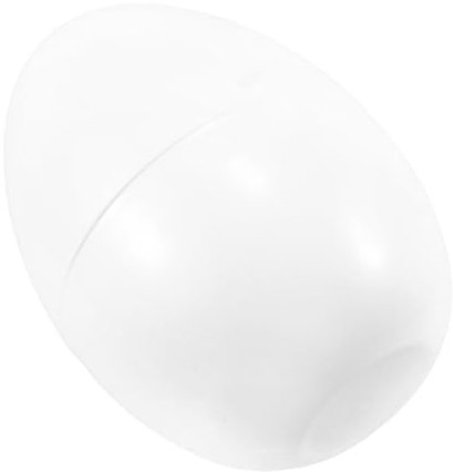 TOPBATHY Giant Fillable Plastic Easter Egg 30x20cm Cream Color for DIY Party Favors Egg Hunts and Easter Basket Stuffers Ideal for Candy and Surprises