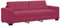 vidaXL 3-Sitzer Sofa Samt Weinrot Gemütlich Für Wohnzimmer Modern Innensitzgelegenheiten Robuste Konstruktion Bequemer Couch Stilvolles Möbel Für Hausbar