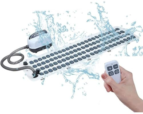 WJWWO Home Bubble Bath Machine - 9 Speed Adjustment, Surfing Bath Mat, Non-Slip Bath Mat With Inflatable Pillow And Remote Control, Surfing Press Mat, Full Body Spa Machine