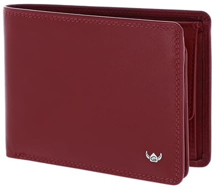 Golden Head Leder Geldbörse Polo RFID Protect Scheintasche 1154 Rot dunkelrot