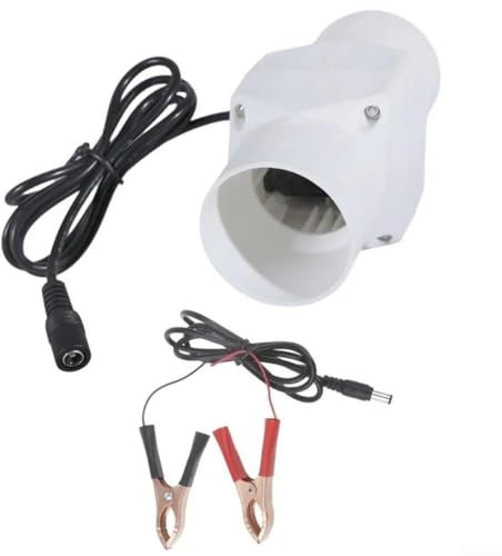 Ventilateur de conduit 12 V CC 10 W, 46 mm de diamètre intérieur, petit en ligne, ventilation alimentée par clip de batterie pour bateau, caravane, camping-car