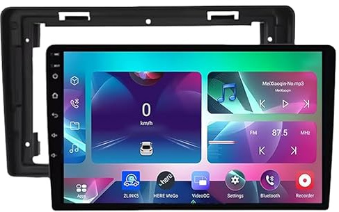 Autorradio Android 15 2 DIN con Pantalla táctil de 9 para Citroën C2 C3 2001 2002 2003-2010 con Bluetooth navegación GPS Radio FM Plug and Play Compatible con CarPlay Android Auto y cámara de March