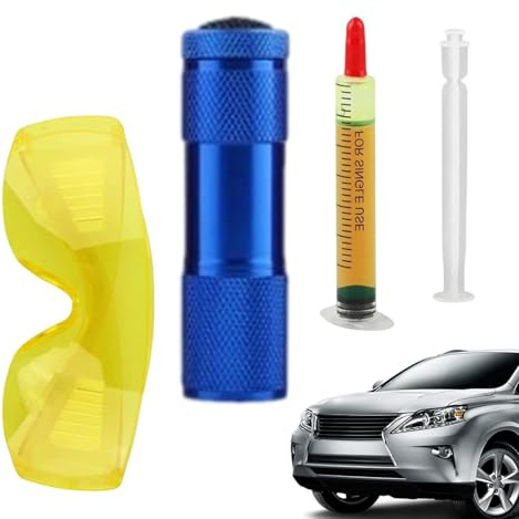 Leckdetektor-Kit,Schützende genaue Werkzeuge - Öl-Leck Erkennungssatz | Für Automotive, Kühlschrank, Zuhause, Diesel, Getriebe, Verdampfer, Kompressor Und Kühlsysteme Arbeiten