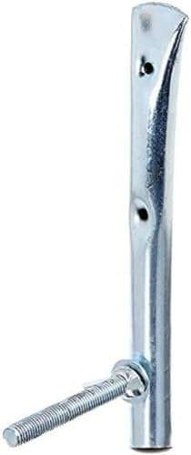 Alberts 685430 Pfostenträger für Eckpfosten für Doppelstabmatten | zum Aufschrauben | feuerverzinkt grün kunststoffbeschichtet RAL 6005 | Platte 150 x 80 mm | für Pfosten 60 x 40 mm