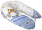 Rawstyle XXL Bezug für Stillkissen **36 MOTIVE** (Eulen Blau/Orange) Baby Lagerunskissen Lang Seitenschläferkissen 170 cm