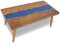 vidaXL Teak Harz Couchtisch 100x50x40 cm Beistelltisch Kaffeetisch Sofatisch