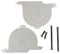 FIND A SPARE Replacement Cordless Vacuum Brushroll Plastic End Caps for Gtech AirRam DM001 AR02 AR01