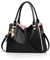 NICOLE&DORIS Damen Schultertasche Mode Handtaschen Hobos und Umhängetaschen für Frauen Groß Tragetasche Schwarz