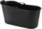 Schwänlein® Mobile Badewanne für Erwachsene XL, Ideal für das kleines Badezimmer, 123 * 55.5 * 63cm, Stylisch und Stimmungsvoll (Schwarz)