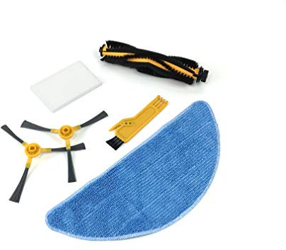 XORO Set 100 Ersatzteile für Saugroboter HSR 100/200 - Cleaning Set ACC600600, Gelb/Schwarz