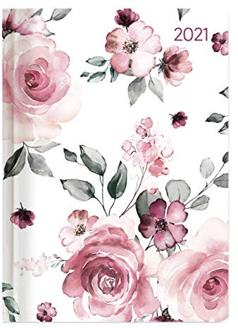 Ladytimer Roses 2021 - Rose - Taschenkalender A6 (11x15 cm) - Weekly - 192 Seiten - Notiz-Buch - Termin-Planer - Alpha Edition