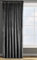 Eurofirany ROSA Vorhang Samt Velvet Kräuselband -1 STK. Weich Edel Gardine 200g/m² Elegant Glatt Einfarbig Flauschig Modern Klassisch Wohnzimmer Schlafzimmer, 135x300 cm, Schwarz