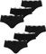 PUMA Damen Iconic Hipster 503007001 6er Pack, Farbe:Schwarz, Wäschegröße:L, Artikel:-200 Black