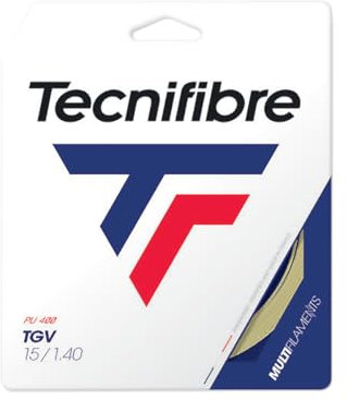 Tecnifibre Tgv 12M Tennis Set di Corde Multifilamento Colori Naturali 1,40