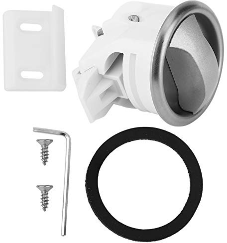 Kindersicherung, WC-Türschloss, Badezimmer-Türschloss, für Wohnmobile für Schiffe (Türöffnung Φ43 mm, Silber)