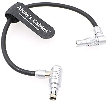 3 Pin rechtwinklig auf drehbaren 2 Pin Stecker rechtwinklig Stromkabel für Teradek Bolt SmallHD Monitor für ARRI Alexa Mini XT 14,8 V Port Alvin's Cables