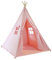 SUNNY Alba Tipizelt für Kinder in Rosa |Tipi/Wigwam Zelt mit Boden für Kinderzimmer | Spielzelt aus Baumwolle 120x120 cm.
