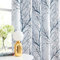 Fmfunctex Blue Blackout Curtains for Bedroom 90 Drop Tree Branch Eyelet Curtains for Living Room Thermal Insulated Window Curtain Drapes for Dining Room 2 Panels