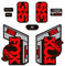 STAR SAM Aufkleber für Fox 36 Performance Elite 2021, Rot, 1 cm