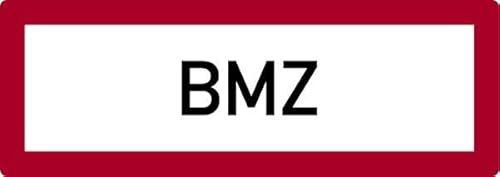 Schilder Klar 1080/25 Brandschutzzeichen BMZ, Brandmelderzentrale, Aluminium, Maße 594mm x 210mm x 2mm