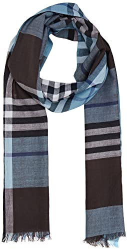 bugatti Herren 6300-30802 Schal, Hellblau-320, Einheitsgröße EU