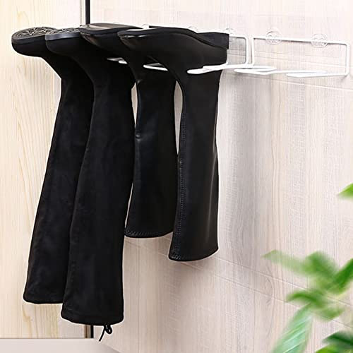 Flueyer - 4 organizer da parete per stivali, senza punzonatura, per scarpe, da appendere, per parete, ingresso, bagno